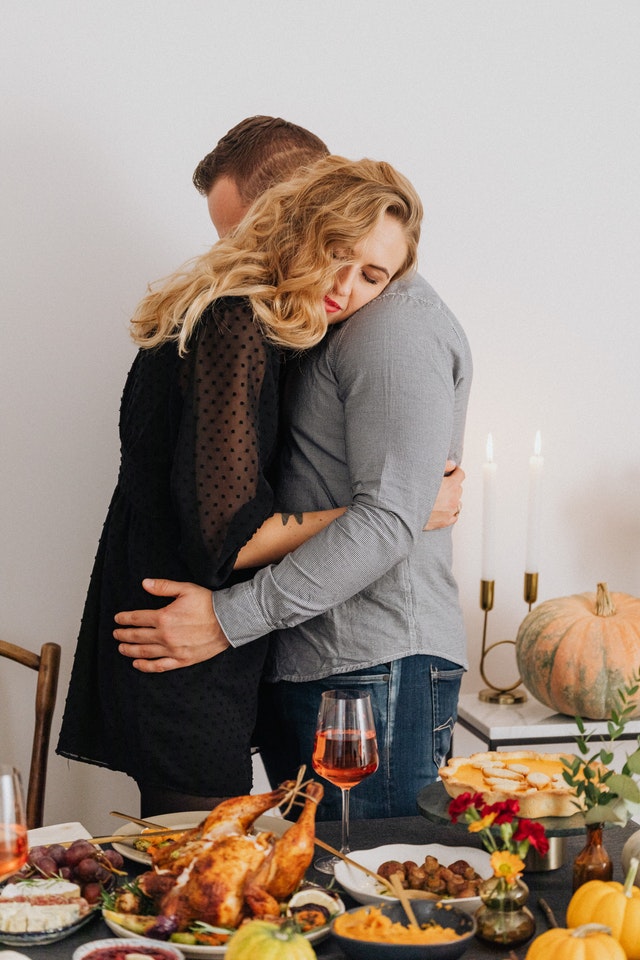 A couple embracing, representing the many pillars of intimacy in marriage